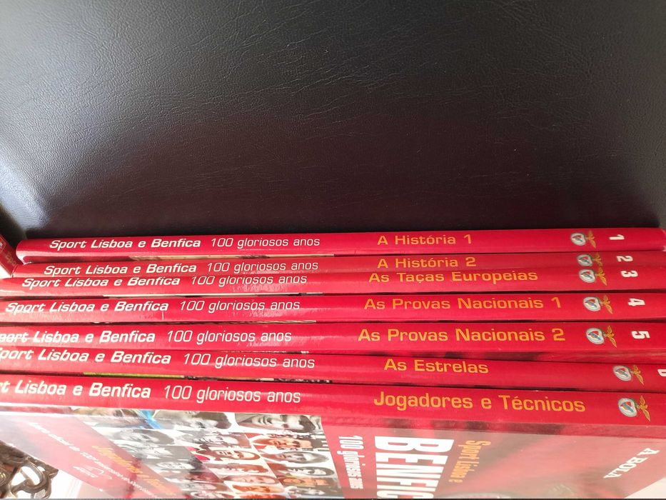 9 livros Benfica: 100 Gloriosos anos + a Verdade de Vieira