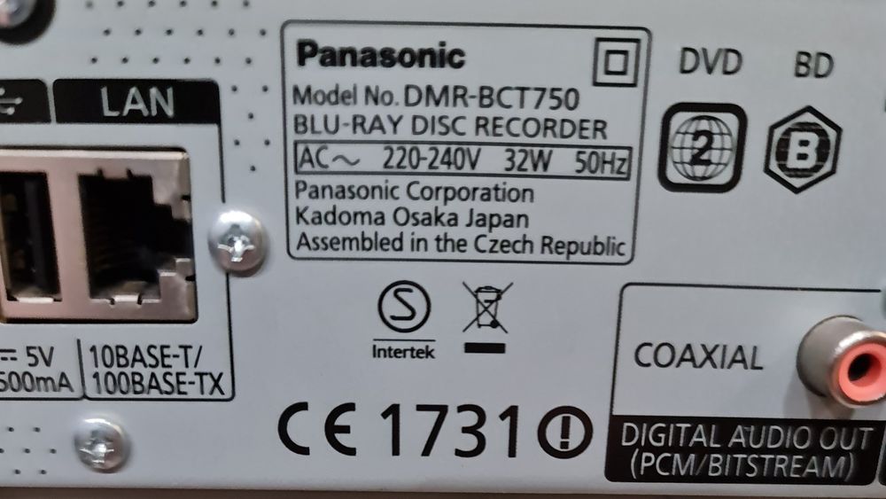 Blu-Rey Panasonic DMR-BCT 750