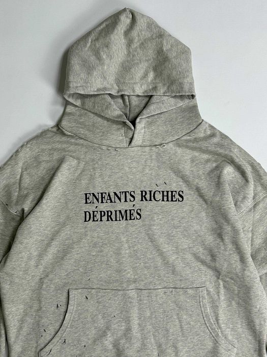 Худі Enfants Riches Deprimes сіре archive худи серая кофта distressed