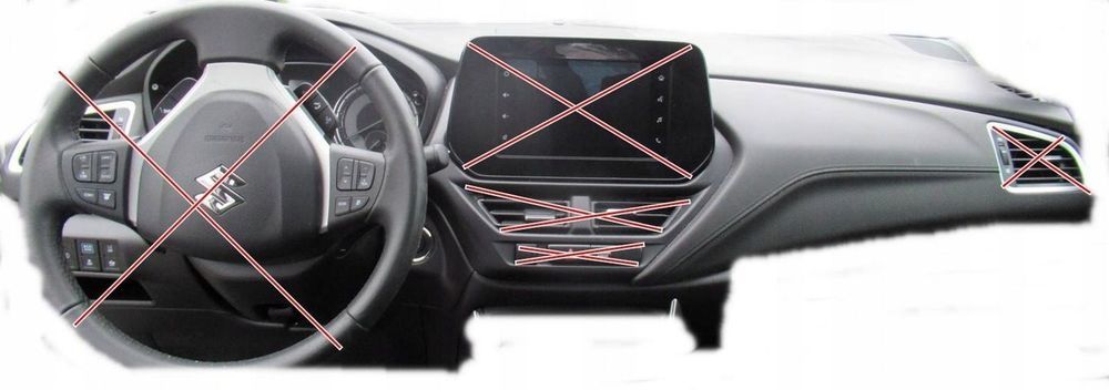 suzuki sx4 s-cross ii deska rozdzielcza konsola kompletna