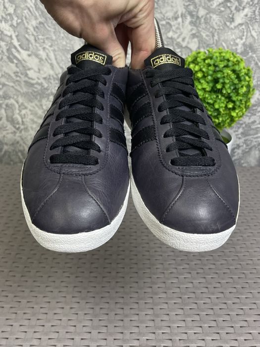 Adidas Gazelle кроссовки кеды 40 размер кожаные спортивные синие