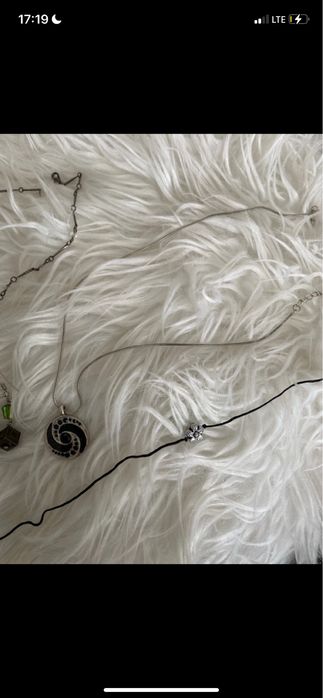 Zestaw biżuterii srebrnej