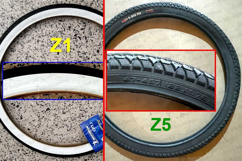 Pneus raros e câmaras de ar de bicicleta