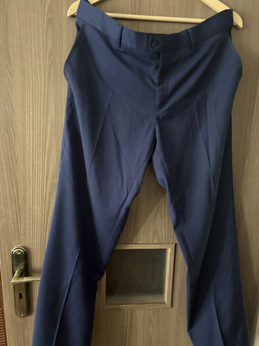 Granatowy Garnitur meski