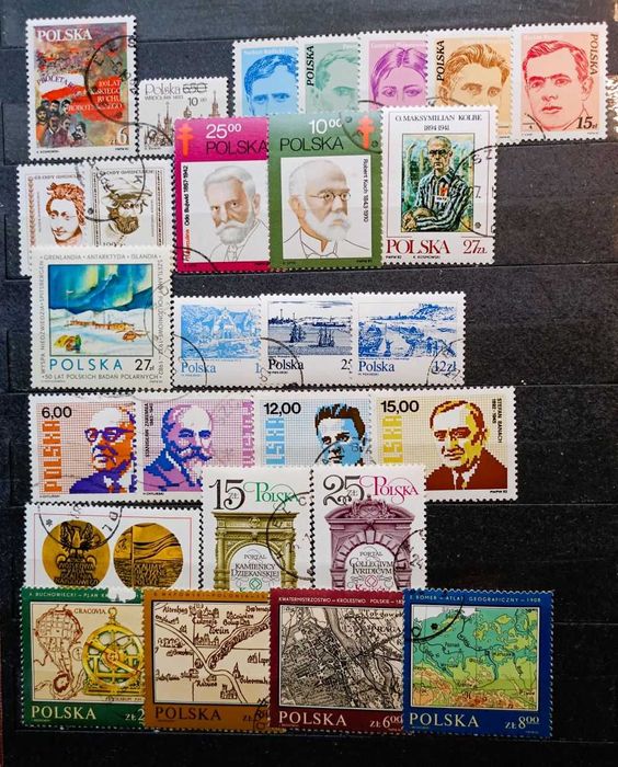 Znaczki polskie rok 1982 kasowane
