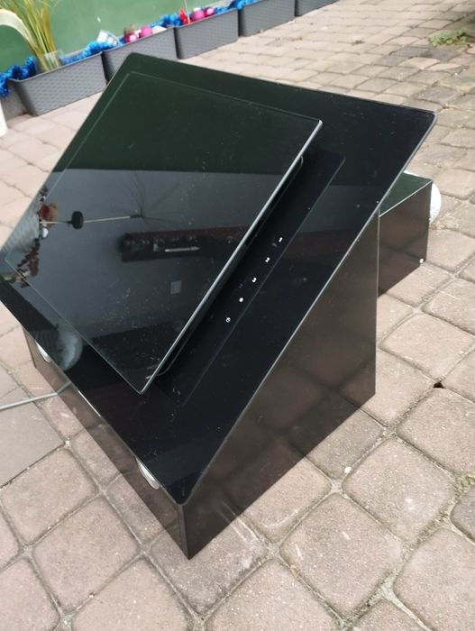 Cooke&Lewis Okap Kominowy 60 Cm Szklany Czarny