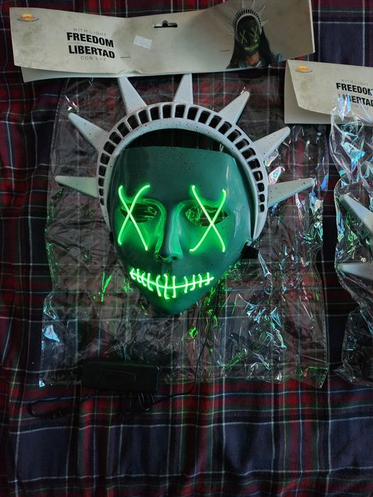 Máscaras de Halloween/Carnaval com luz