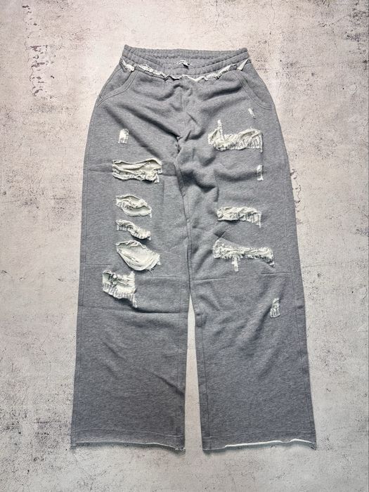 Jaded London Distressed Grey Marl Baggy Monster Joggers XS,S,M