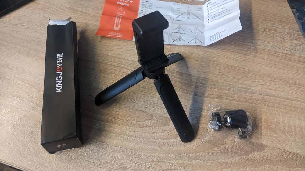 Штатив з кріпленням на телефон + насадка  для зміни кута