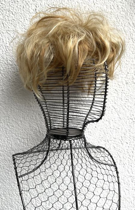 Premium Ultra włosy doczepiane, topper, tupet, blond pasemka 389.