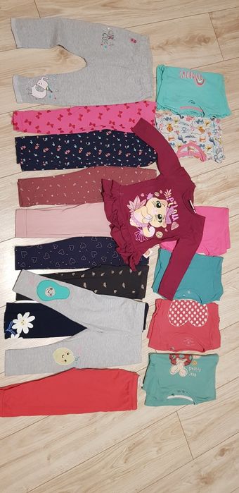 Komplet ciuszkow dziewczęcych rozm. 92 mega paka