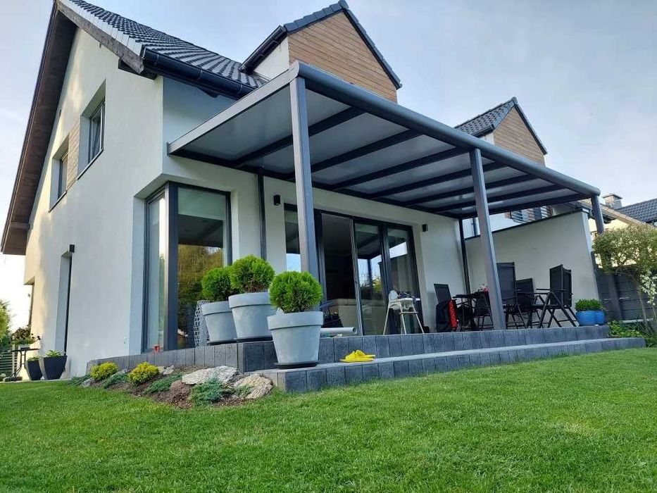 Zadaszenie aluminiowe PRO z dachem poliwęglanowym 300x406 m