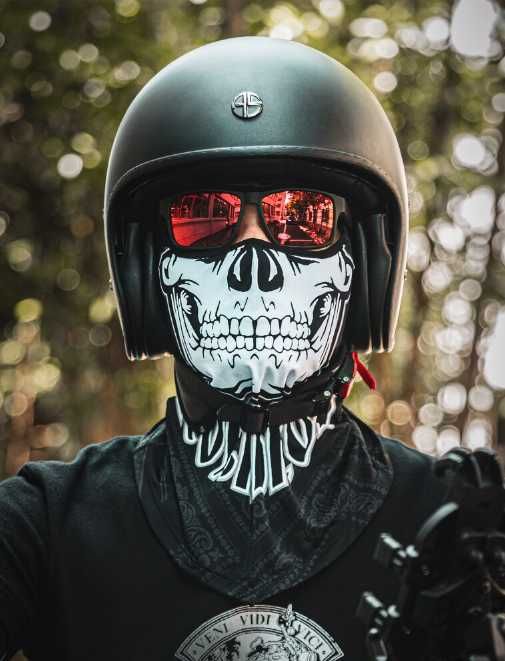 Балаклава ROCKBROS YPP077-1 з черепом Подшлемник ветрозащитный на шею