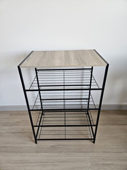 Szafka na buty  drewno metal Sklum Baxter