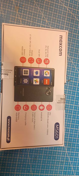 MAXCOM MS601 Telefon dla seniora NOWY Nieropakowywany