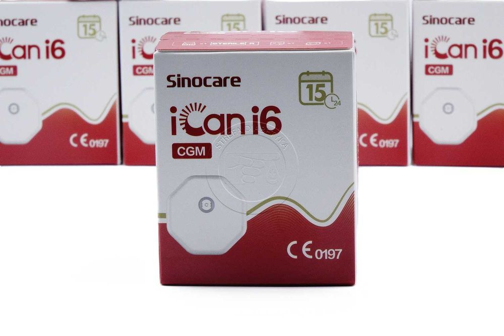 6 x Sensor CGM – SINOCARE iCan i6 15 Dni + Aplikator + PLASTER + Gazik