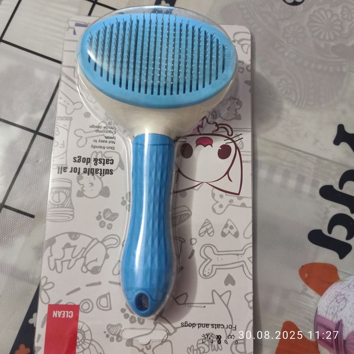 Пуходерка самоочисна з напиленням 19,5см