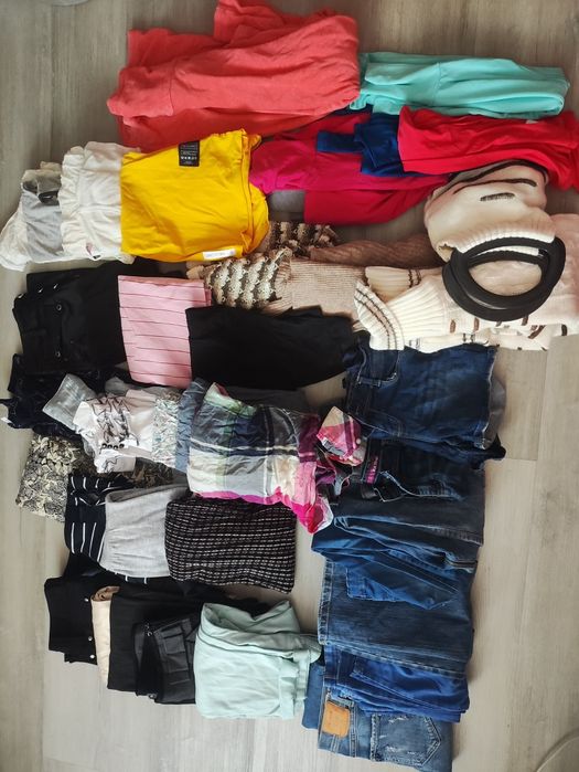 Пакет теплих речей на дівчину, жінку XS, 37 штук