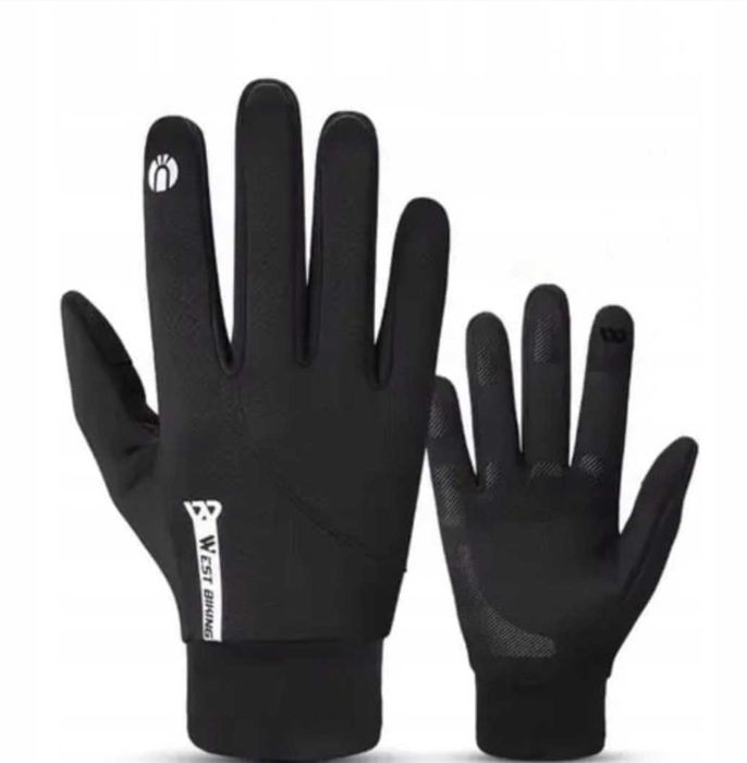 Ocieplane rekawiczki na rower do samochodu lub na nordic walking.