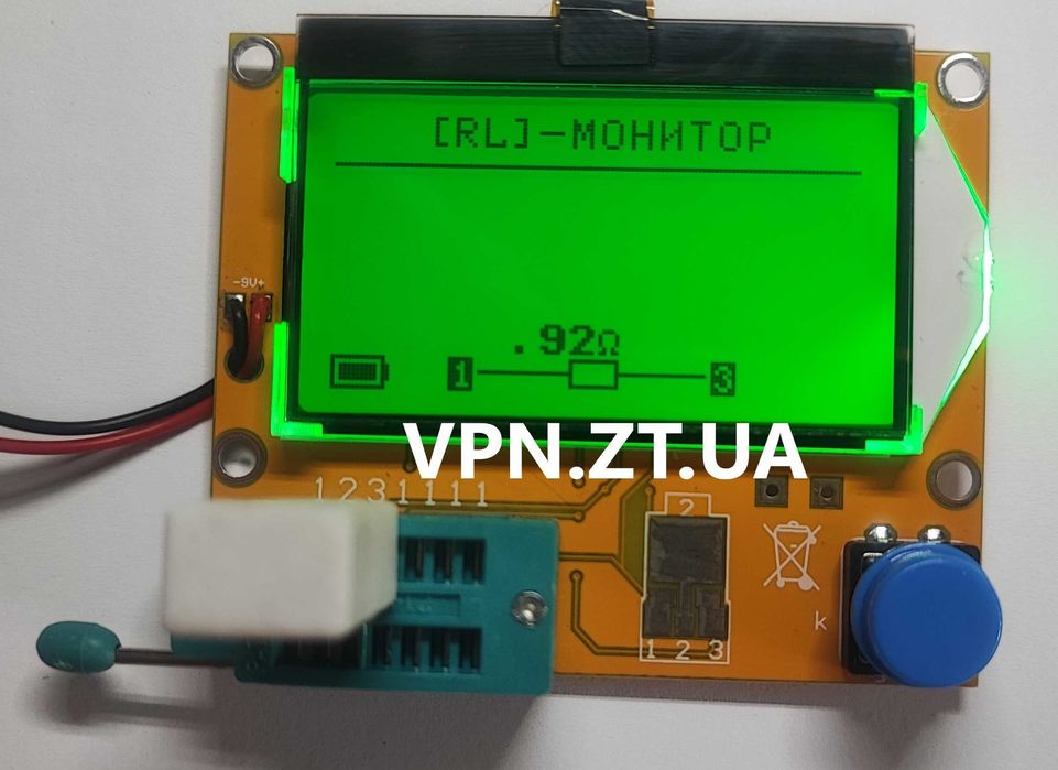 LCR-T4 ОРИГІНАЛ УКР РОС прошивка 1.13 rev.900 тестер ESR T4 Atmega328р