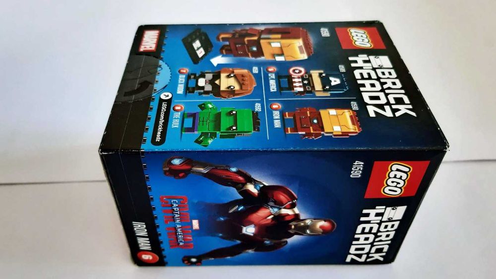 LEGO BrickHeadz Marvel Civil War 41590 Iron Man selado