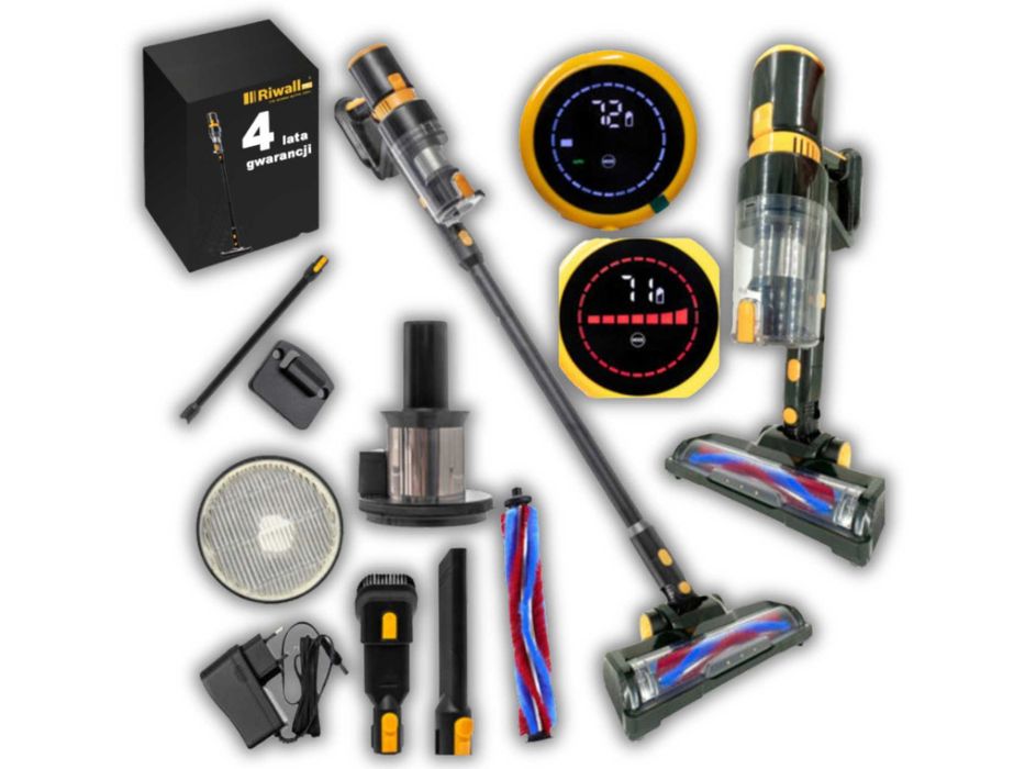 ODKURZACZ PIONOWY Bezprzewodowy 2w1 Cyklonowy Akumulatorowy WYPRZEDAŻ