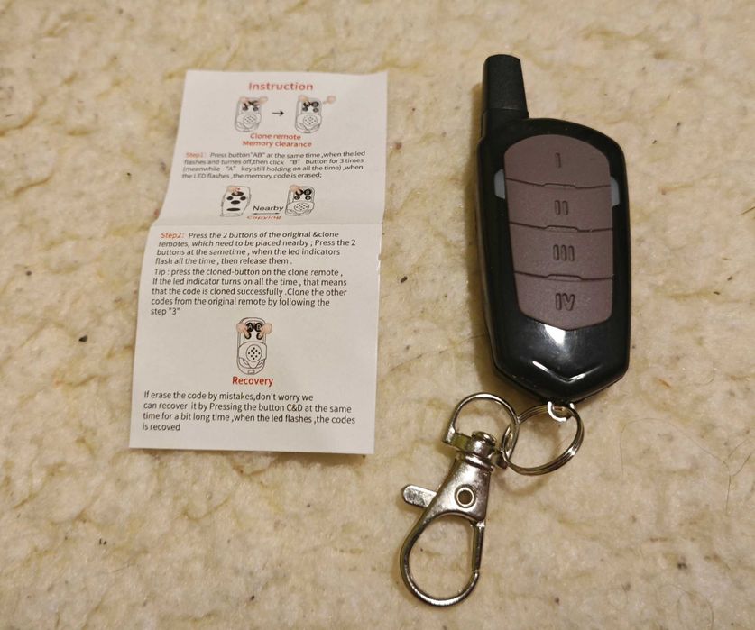 Pilot do bramy Nice FLORS FLO1 FLO2 FLO4 433.92MHz