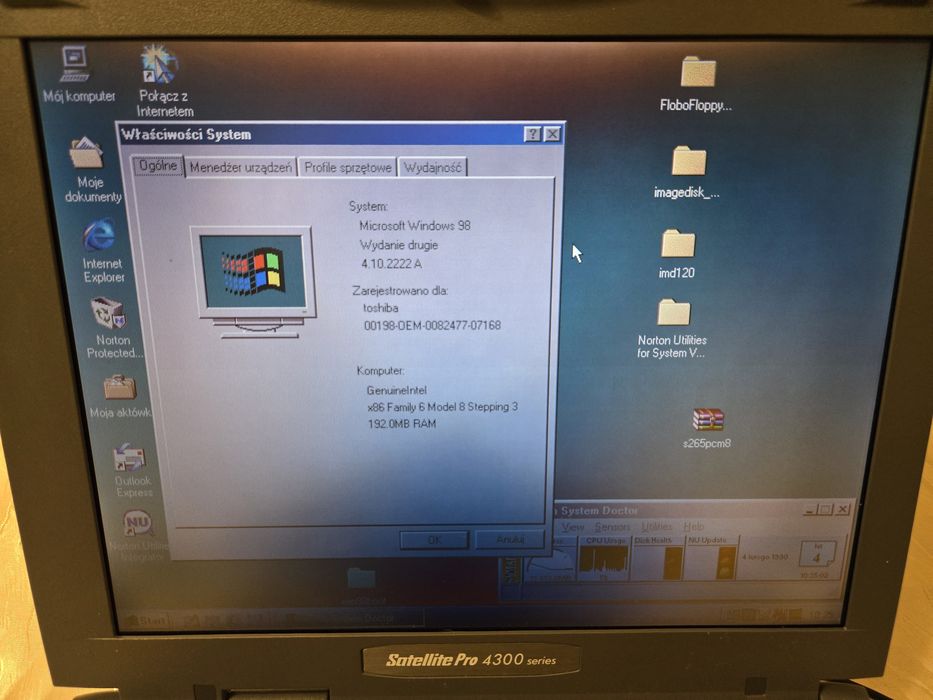 RETRO: Laptop Toshiba Satellite Pro 4300 series FDD