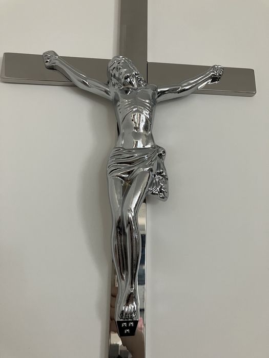 Krzyż z pasyjką stal nierdzewna