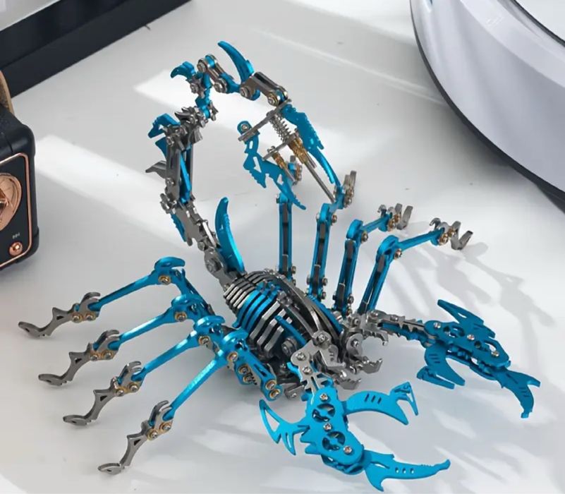Metalowy skorpion 3D