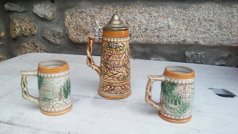 Coleção de Canecas Japonesas + Jarro c/ música