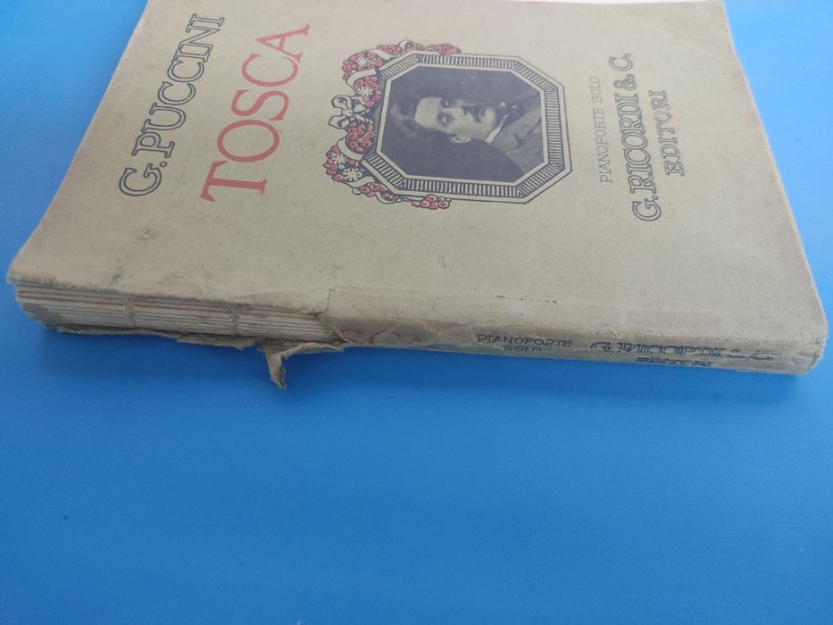 G. Puccini TOSCA nuty fortepian antyk zabytkowe 1899