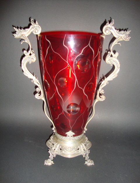 Colar com Pendente em Prata antiga