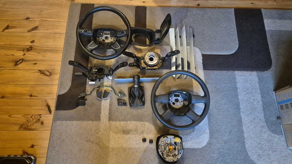 Części kierownica, taśma, dekory, poduszka, tunel ... audi a4 b8