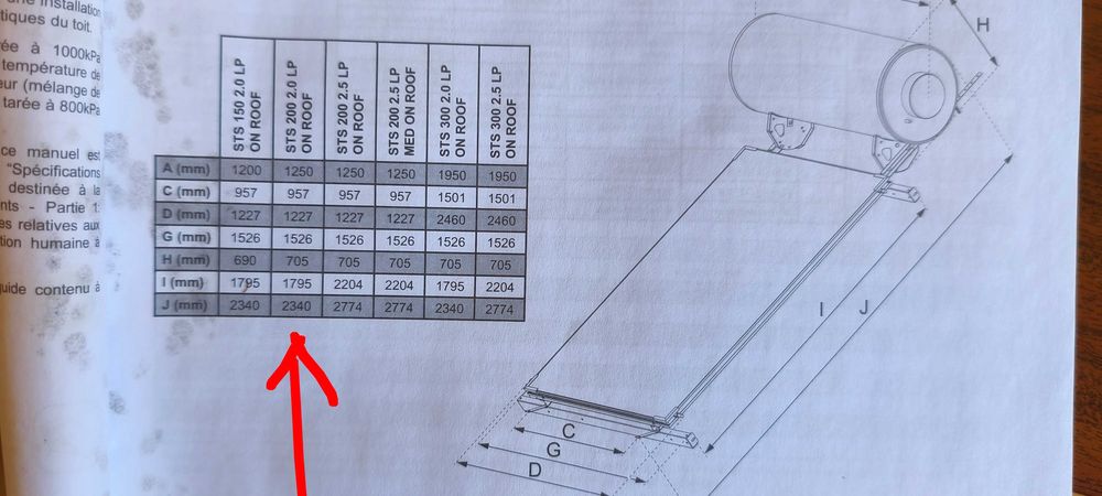 Baxi solar water heater 200l tank