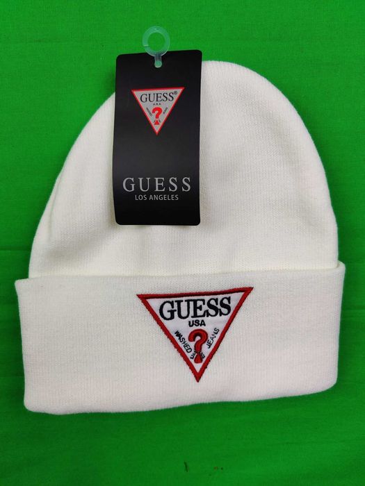 Czapka zimowa biała Guess nowość outlet
