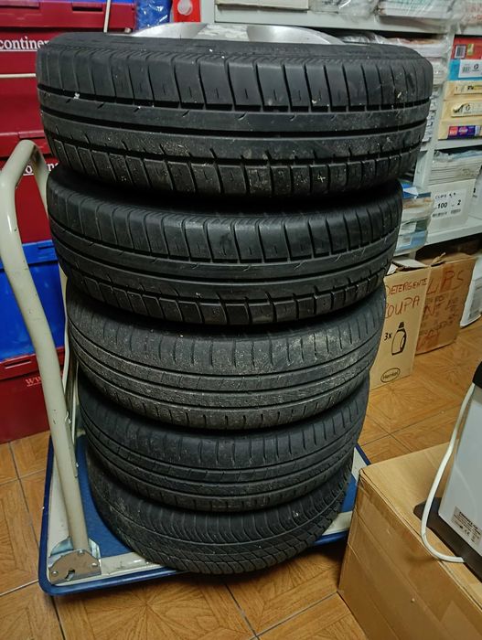 5 JANTES OPEL CORSA com pneus 165/65 R14 FURAÇÃO 4X100