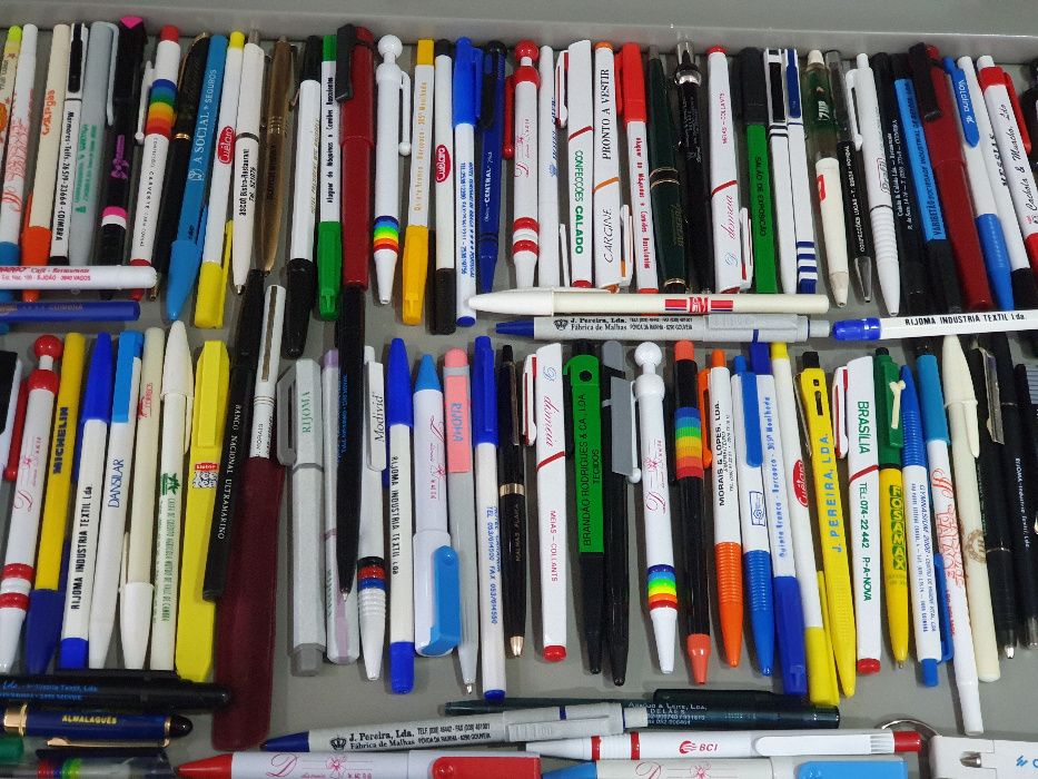 Canetas de publicidade anos 70, 80 e 90