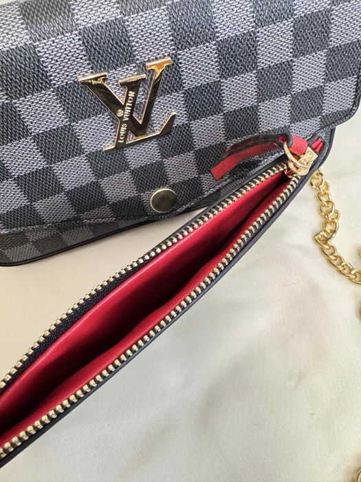 Стійка та стильна сумка крос-боді LV Félicie Style (з картхолдером та гаманцем)