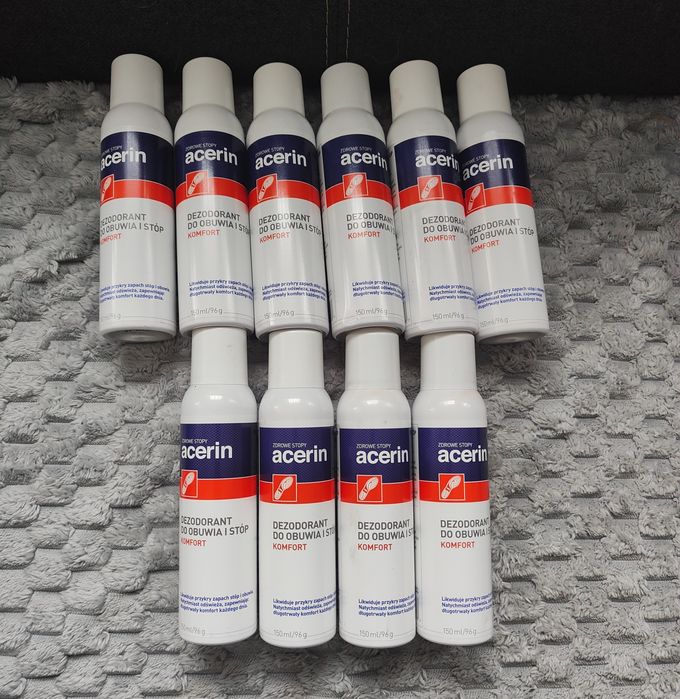 Dezodorant odświeżacz Acerin do stóp i obuwia BHP 20 sztuk