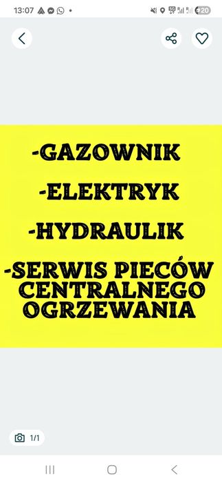 Elektryk,gazownik,hydraulik,PIECE C.O Montaż-SERWIS,urzadzenia AGD