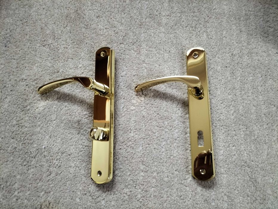 Klamki Domino Emma złote zestaw 5 szt