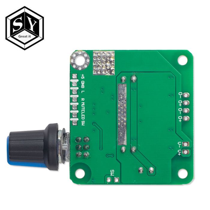 Усилитель мощности TPA3110 2*15 W. Питание DC 12-24V. Стерео, аудио.