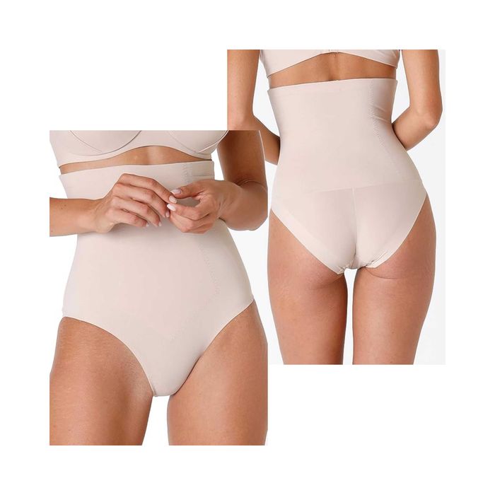 Majtki Modelujące LOVABLE L0263 Celebrity Secret Wysoki Stan Beżowy L