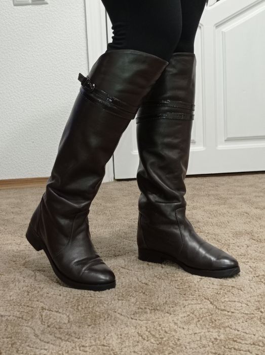 Сапоги женские зимние кожа 38 р