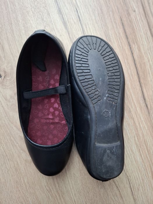 Pepco balerinki czarne klasyczne na gumce rozmiar 33 wkładka 21 cm