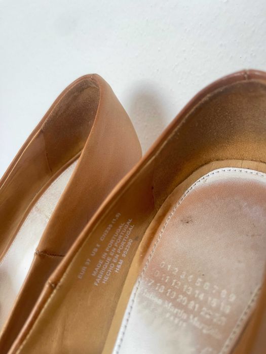 Maison Margiela x H&M Sapatos de salto alto transparentes nude EU 37