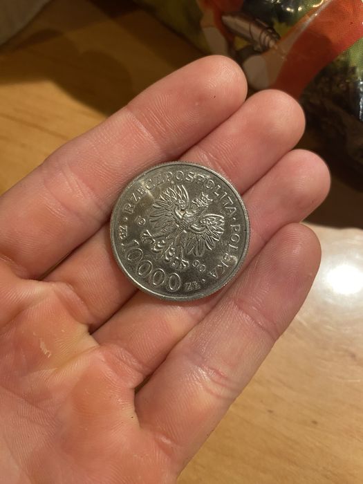 Moneta 10 000 złotych Solidarność 1990r
