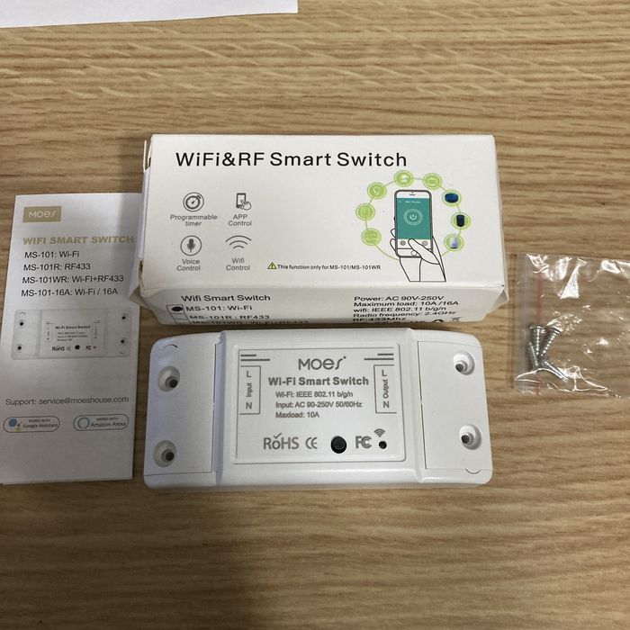Interruptor inteligente Wifi Switch Moes - Novo