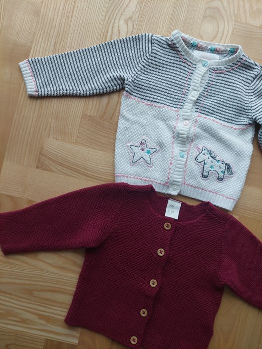 2 sztuki sweterki niemowlęce 74 H&M F&F